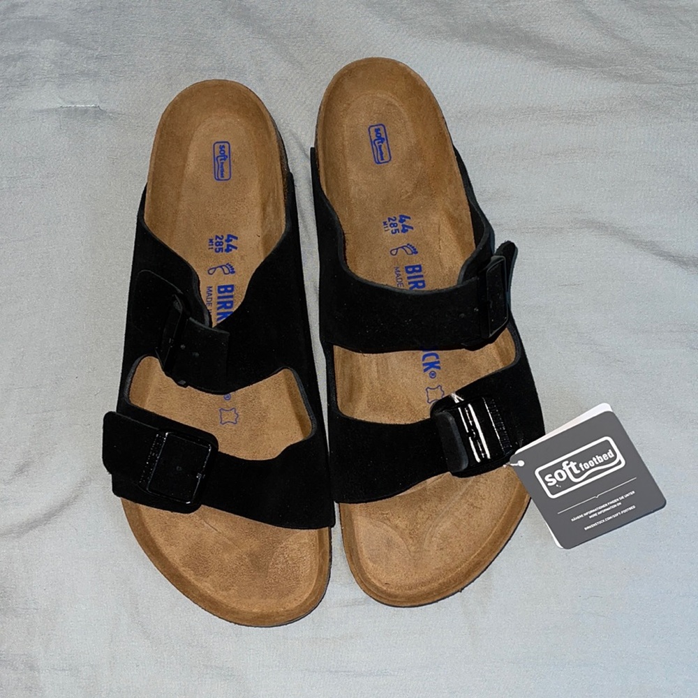 Men’s suede leather black Birkenstock